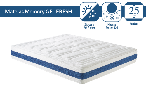 Matelas Memory Gel Fresh Duo
